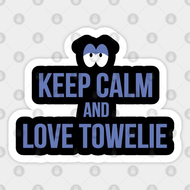 i love towelie Sticker by Dishaw studio